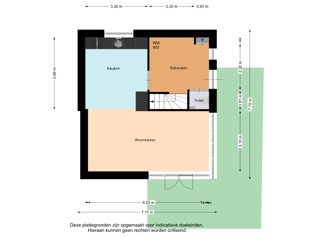 Bekijk plattegrond van Begane grond van Bosrand 56