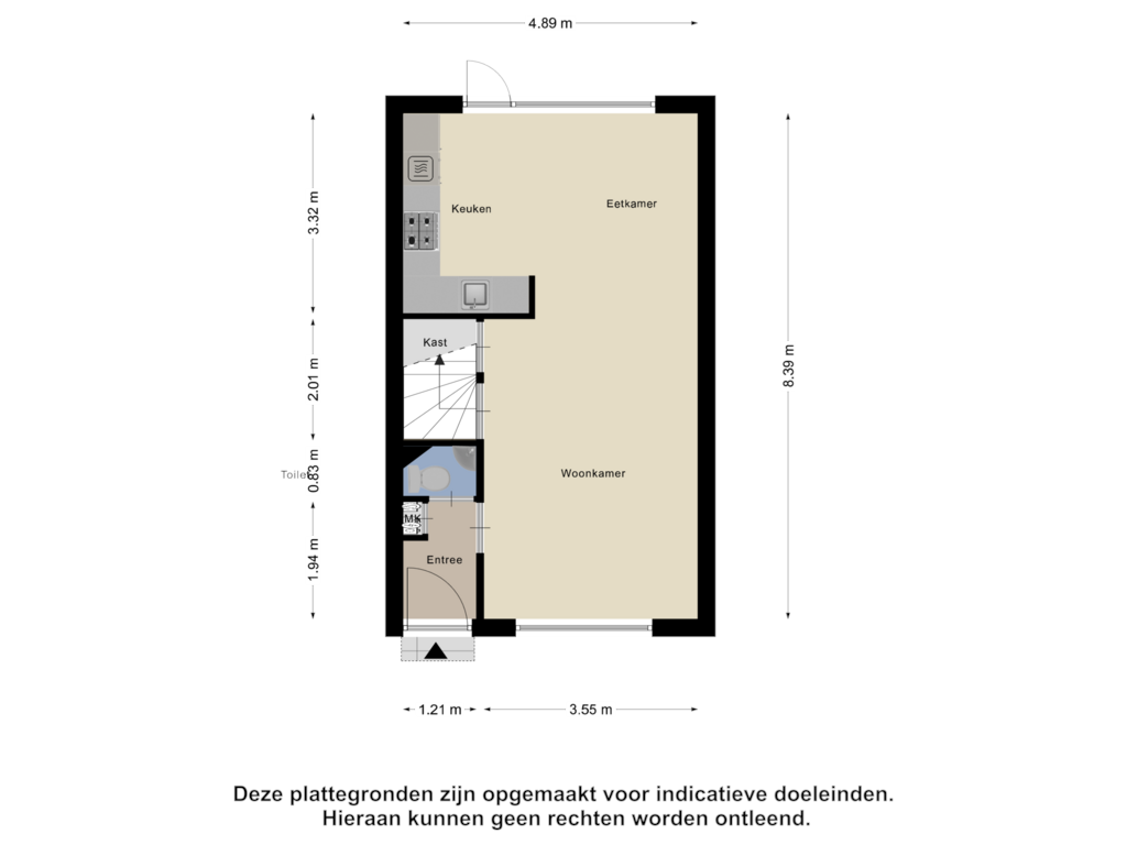 Bekijk plattegrond van Begane Grond van Ambachtenlaan 15