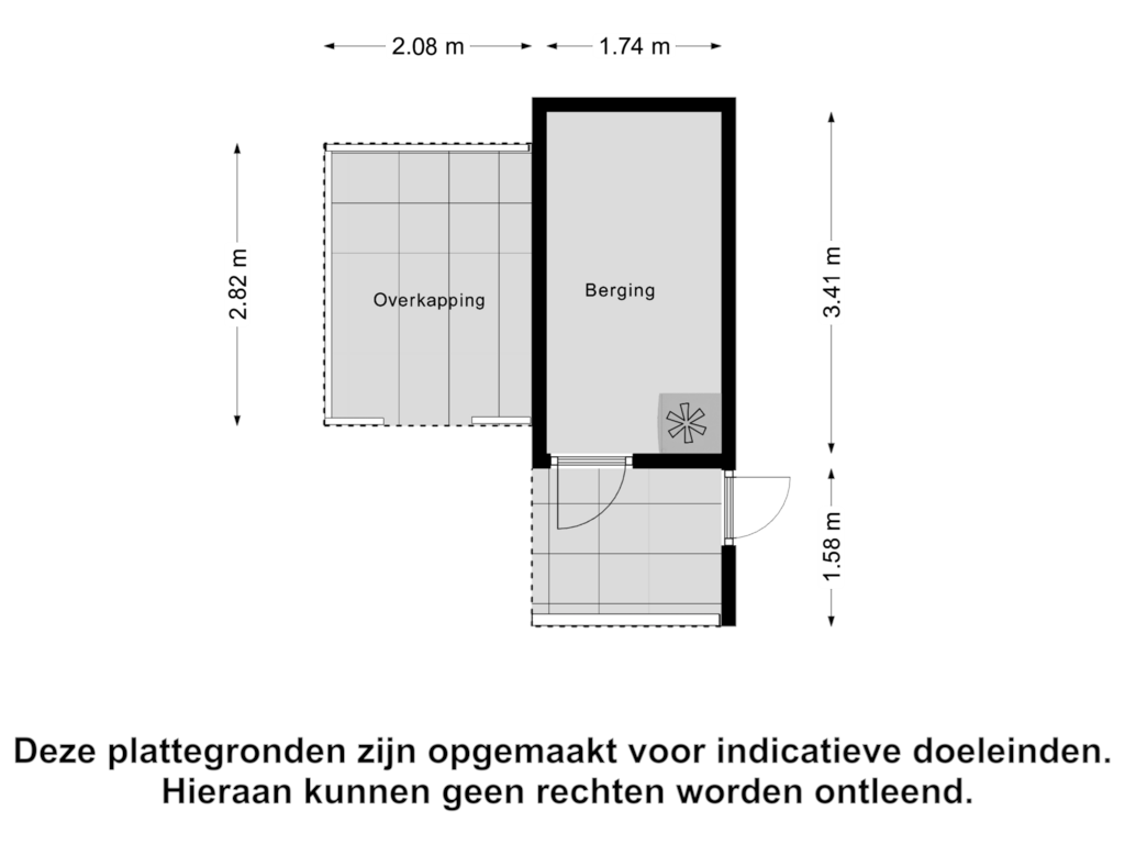 Bekijk plattegrond van Berging van Ambachtenlaan 15