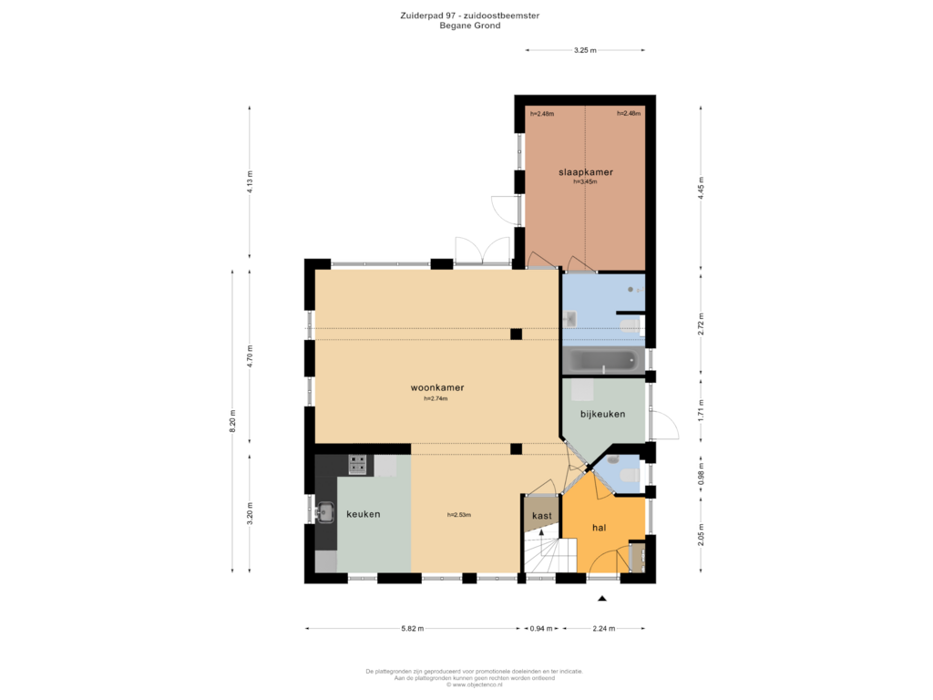 Bekijk plattegrond van Begane Grond van Zuiderpad 97