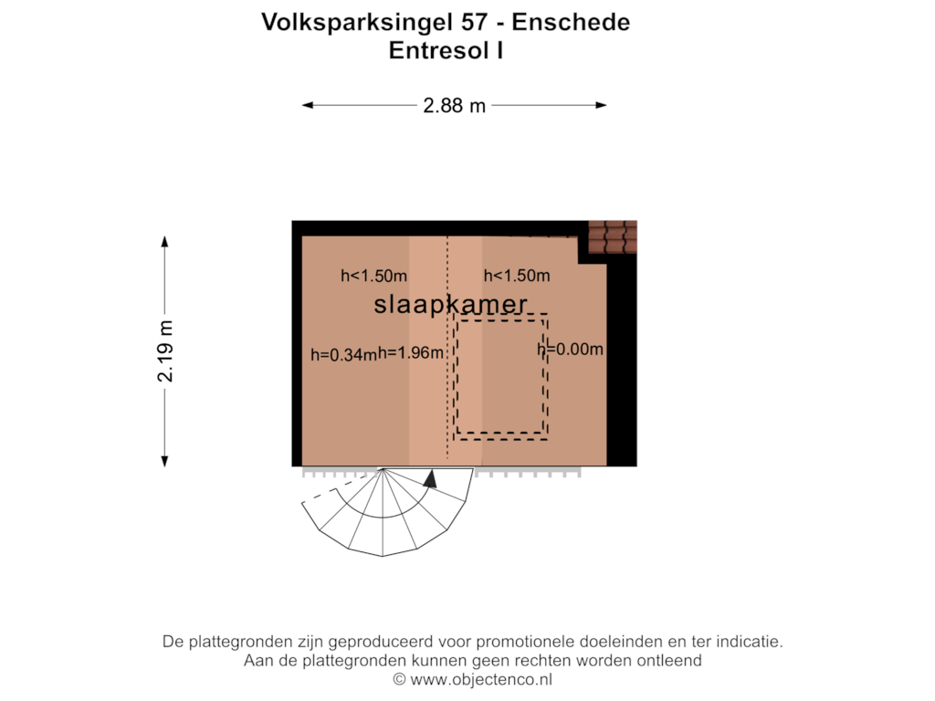 Bekijk plattegrond van Entresol I van Volksparksingel 57