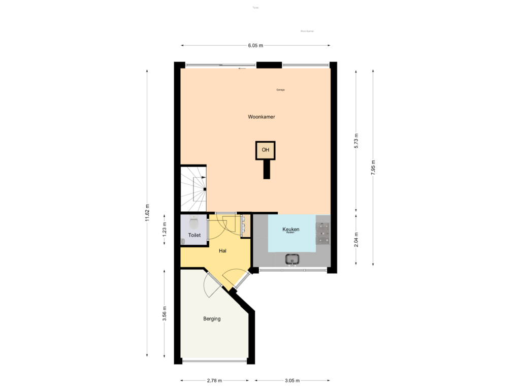 Bekijk plattegrond van Begane grond van Merellaan 467