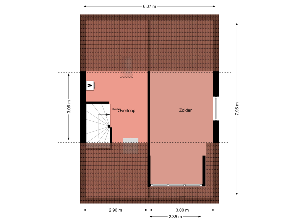 Bekijk plattegrond van Zolder van Merellaan 467