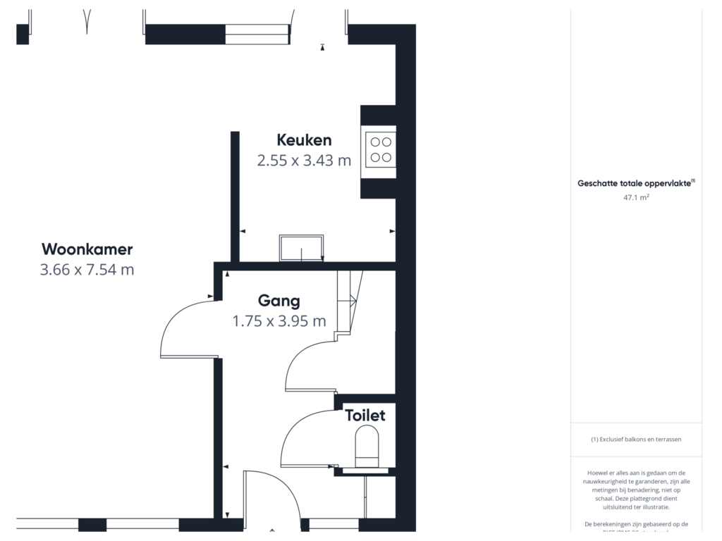 Bekijk plattegrond van Begane grond van Leeghwaterstraat 29