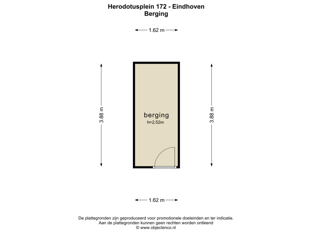 View floorplan of BERGING of Herodotusplein 172