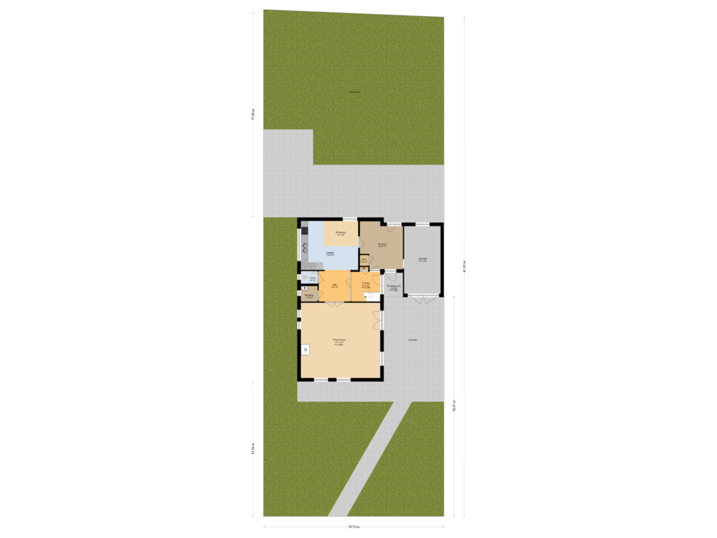 View floorplan of Situatie of De Singel 39-A