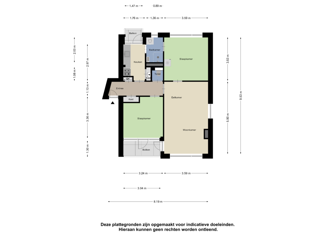 Bekijk plattegrond van Appartement van Paterswoldseweg 461