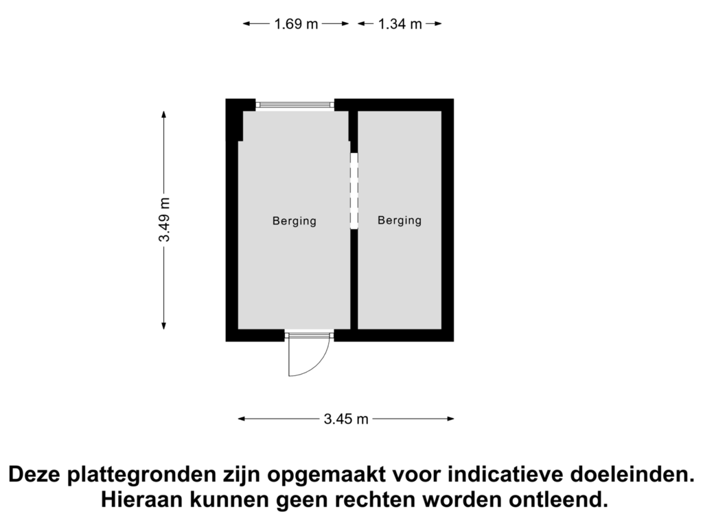 Bekijk plattegrond van Berging van Paterswoldseweg 461