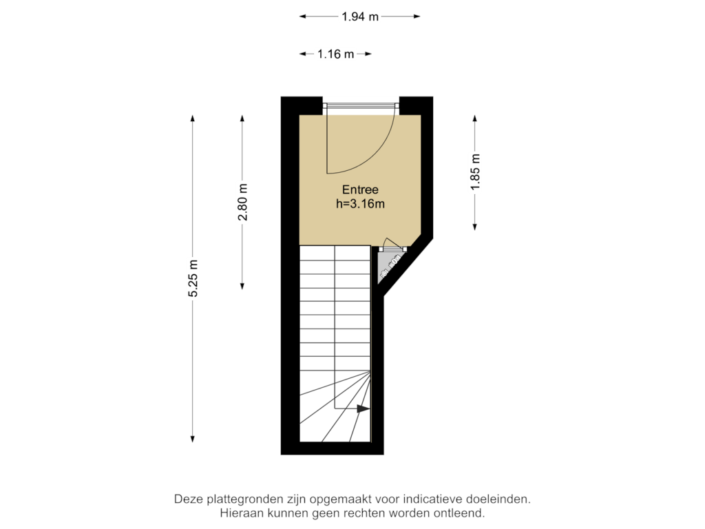 Bekijk plattegrond van Begane grond van Beeklaan 522-A