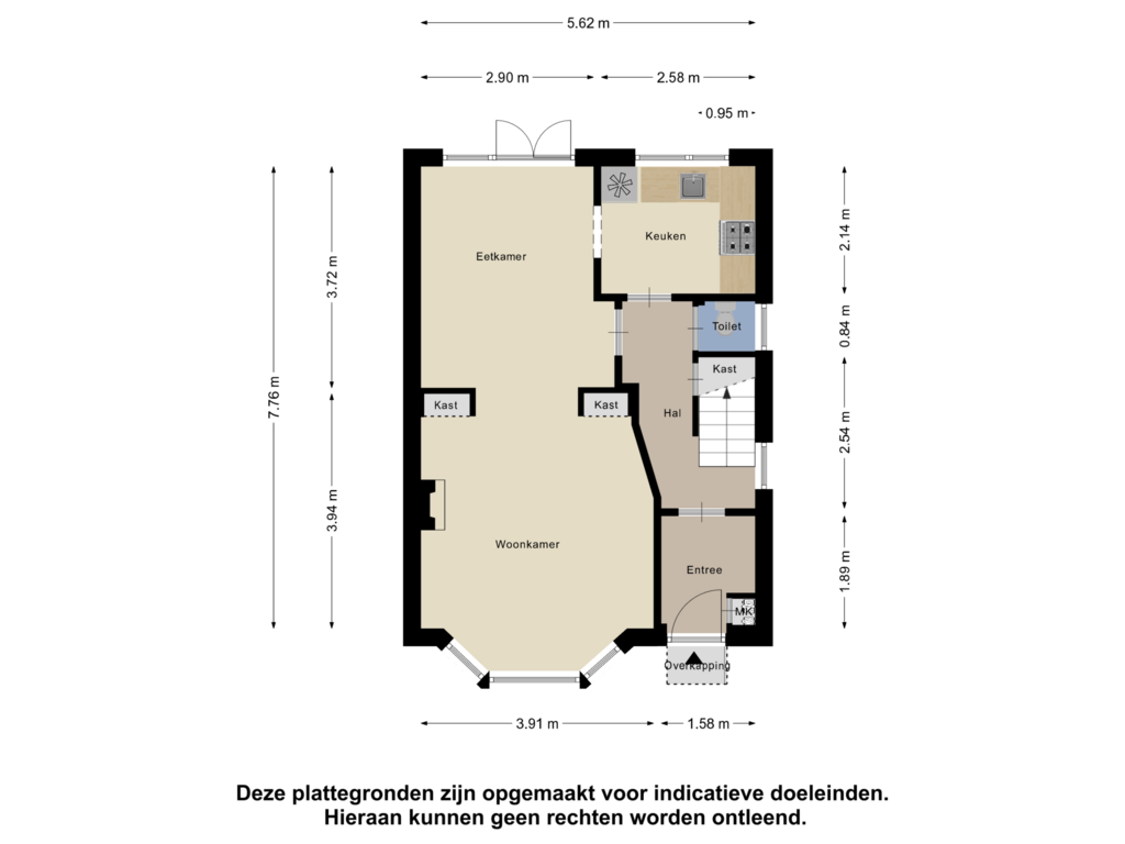 Bekijk plattegrond van Begane Grond van Rozensteinstraat 2-D