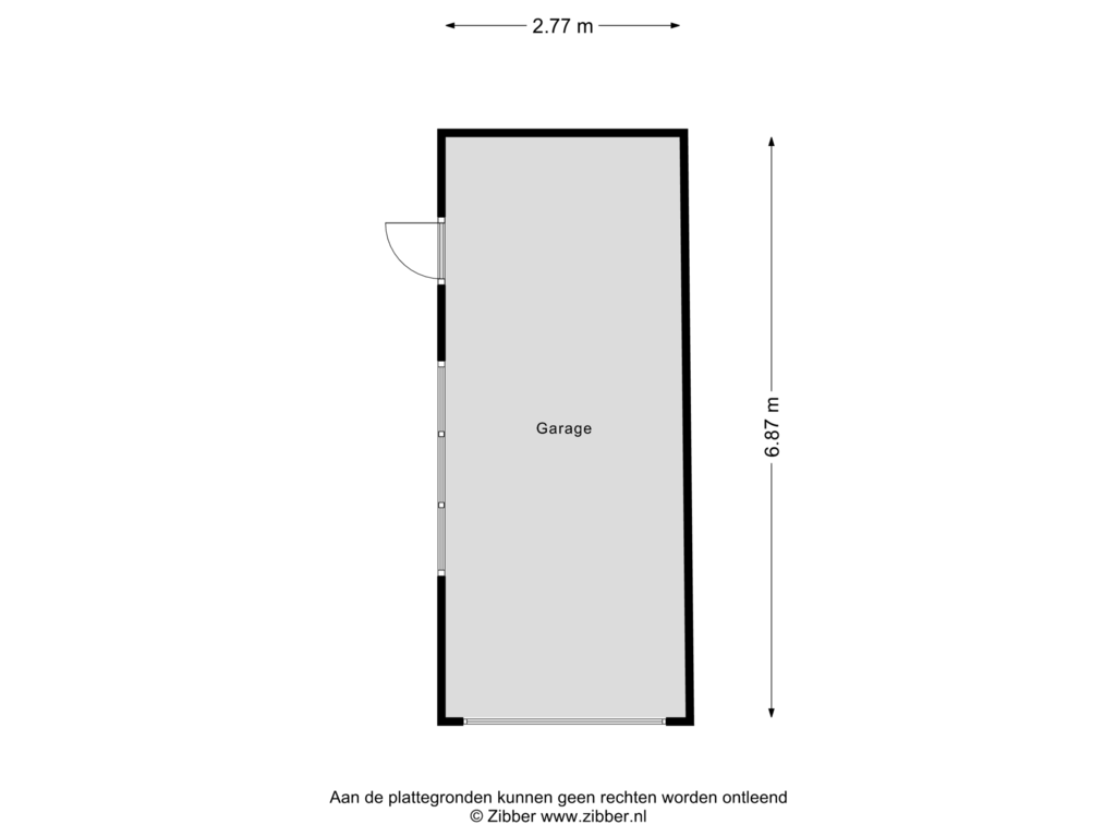 Bekijk plattegrond van Garage van Klein Doesburg 12