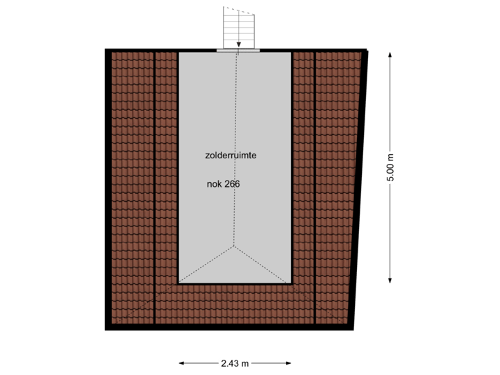3e verdieping  achterzijde
