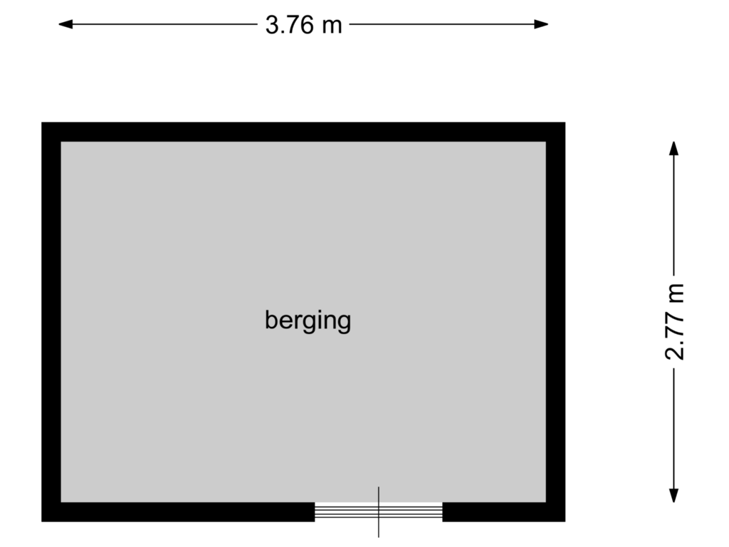 Bekijk plattegrond van berging 1 van Prinsenstraat 61