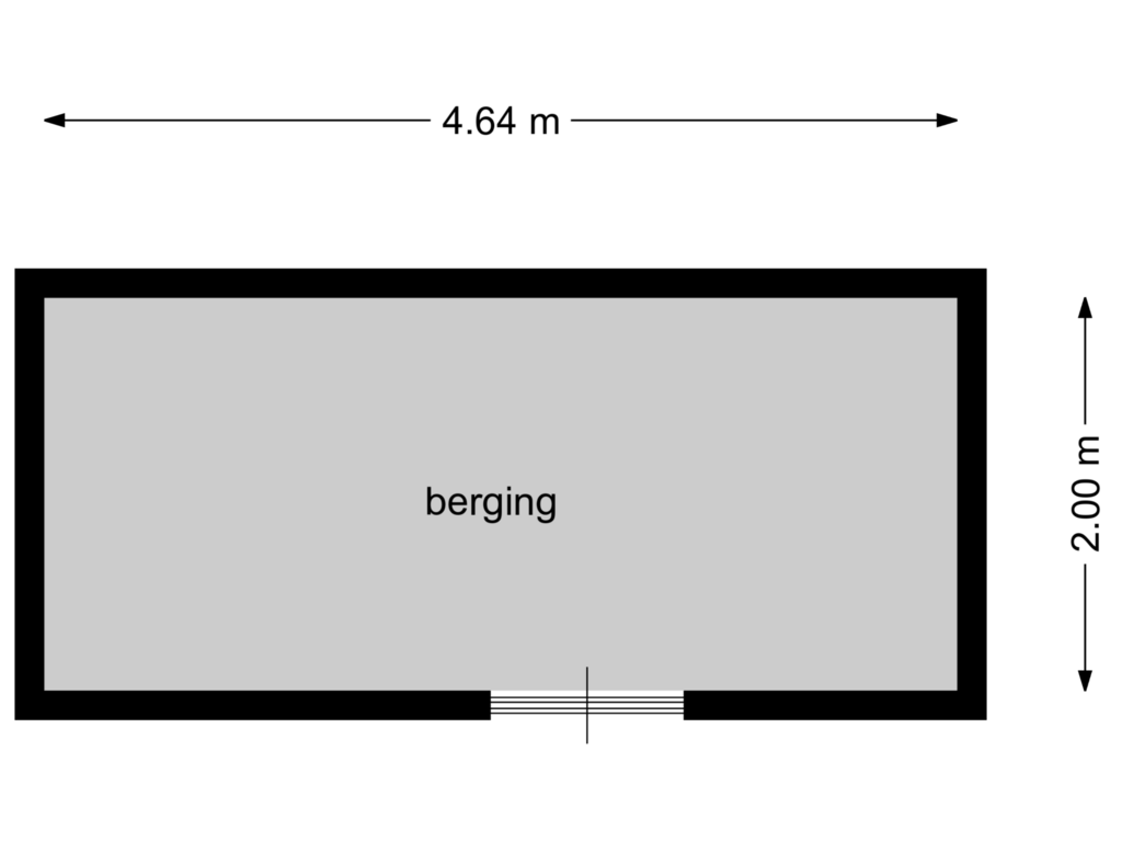 Bekijk plattegrond van berging 2 van Prinsenstraat 61