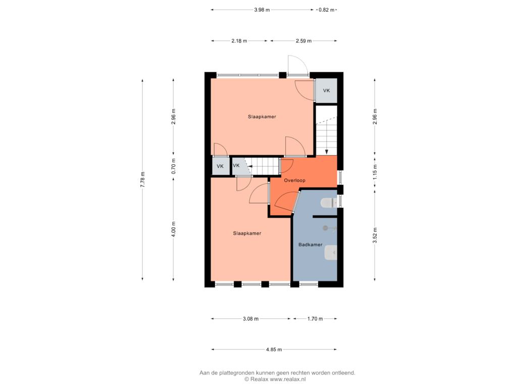 Bekijk plattegrond van Verdieping 1 van Geraniumstraat 7