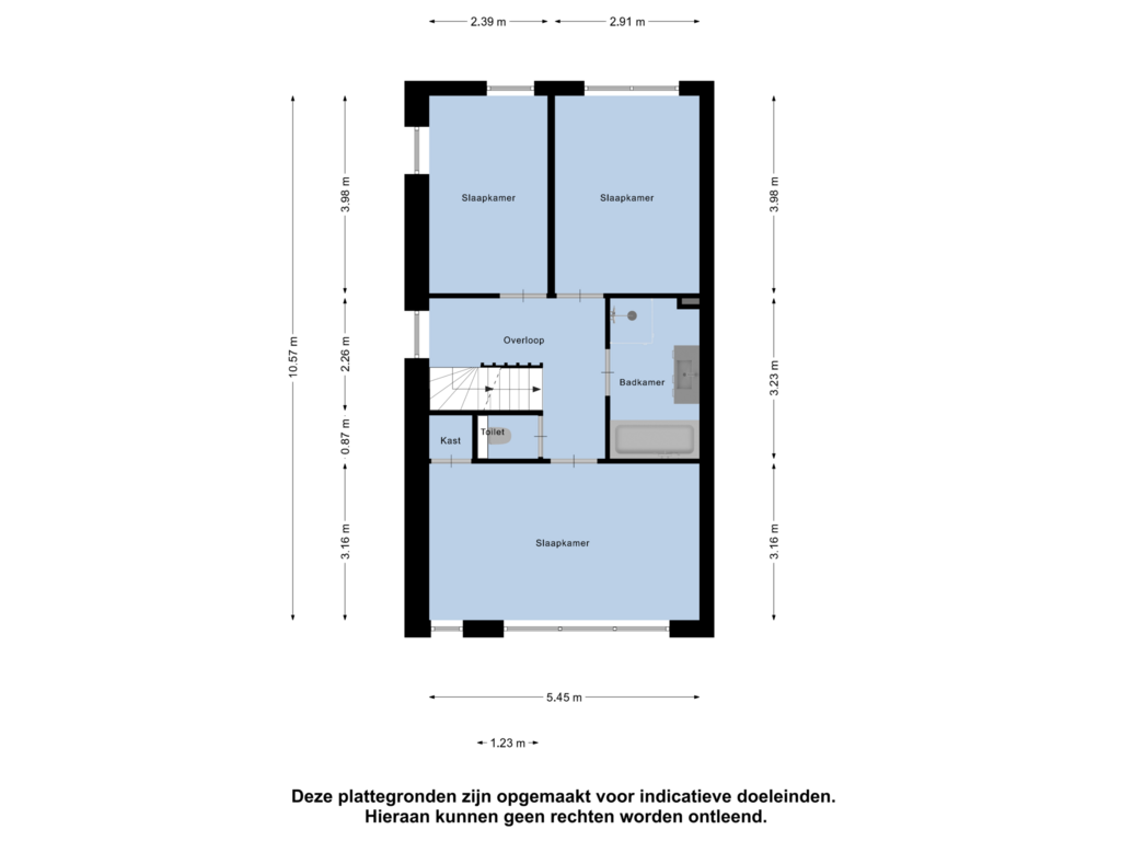 Bekijk plattegrond van Eerste Verdieping van Toernooiveld 4