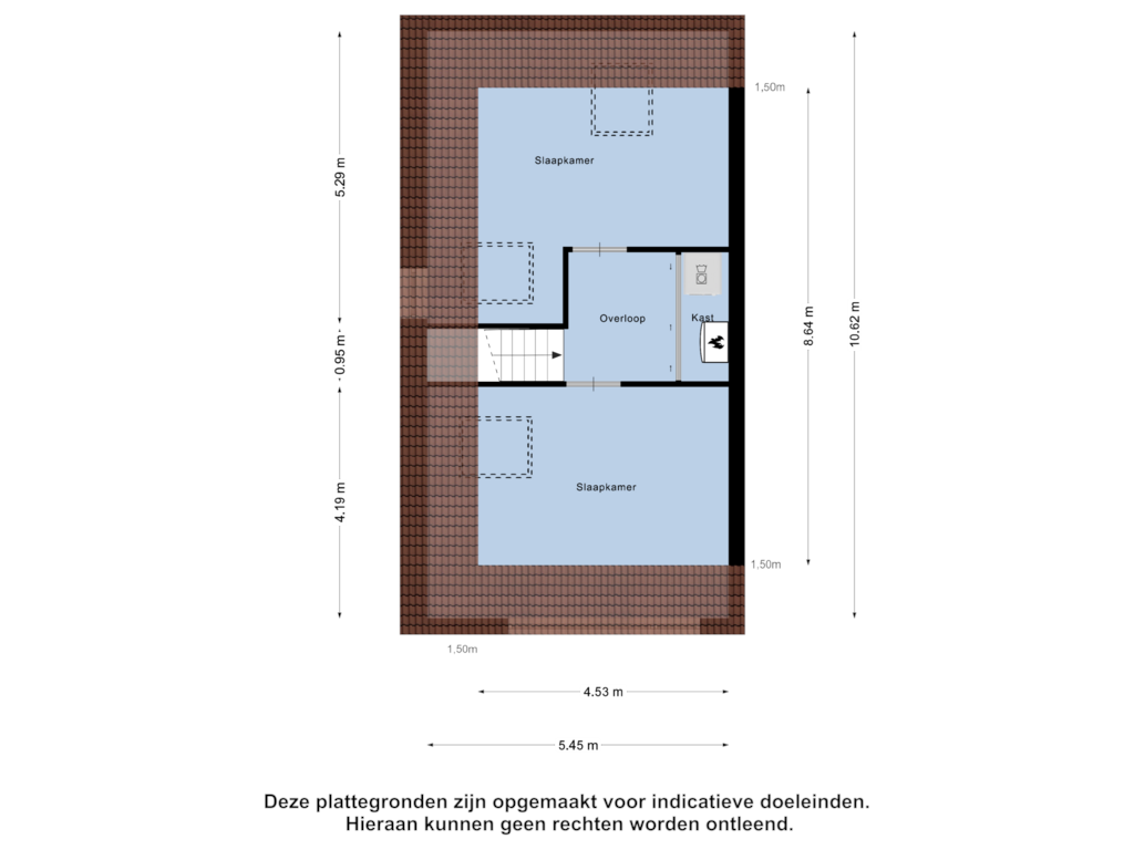 Bekijk plattegrond van Tweede Verdieping van Toernooiveld 4