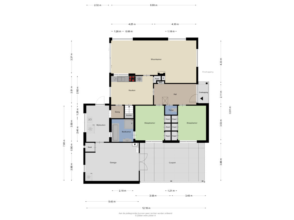 Bekijk plattegrond van Begane Grond van Witteveenstraat 5