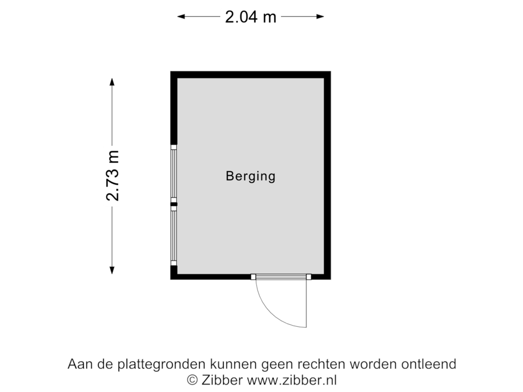 Bekijk plattegrond van Berging van Parmentierlaan 50