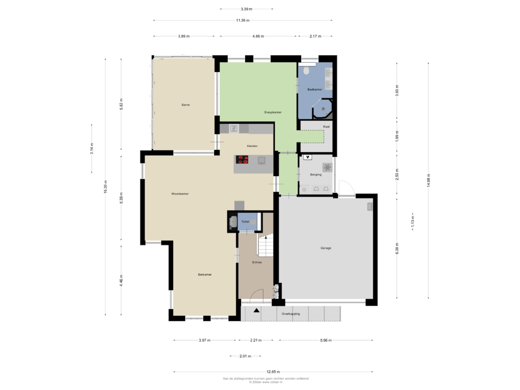 Bekijk plattegrond van Begane grond van Hazelaar 3