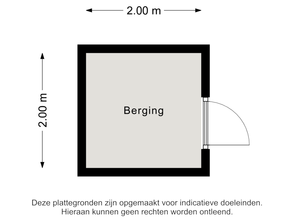 Bekijk plattegrond van Berging van Martinus Nijhoffstraat 5