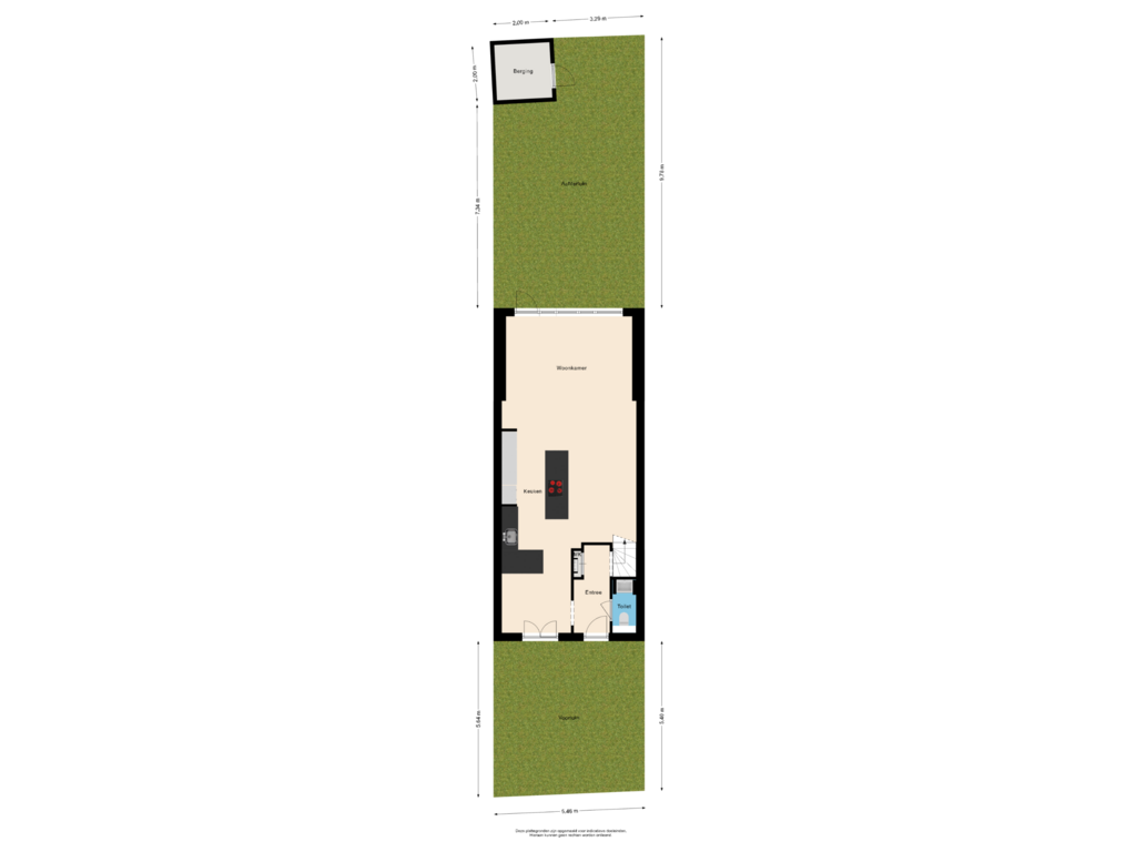 Bekijk plattegrond van Situatie van Martinus Nijhoffstraat 5