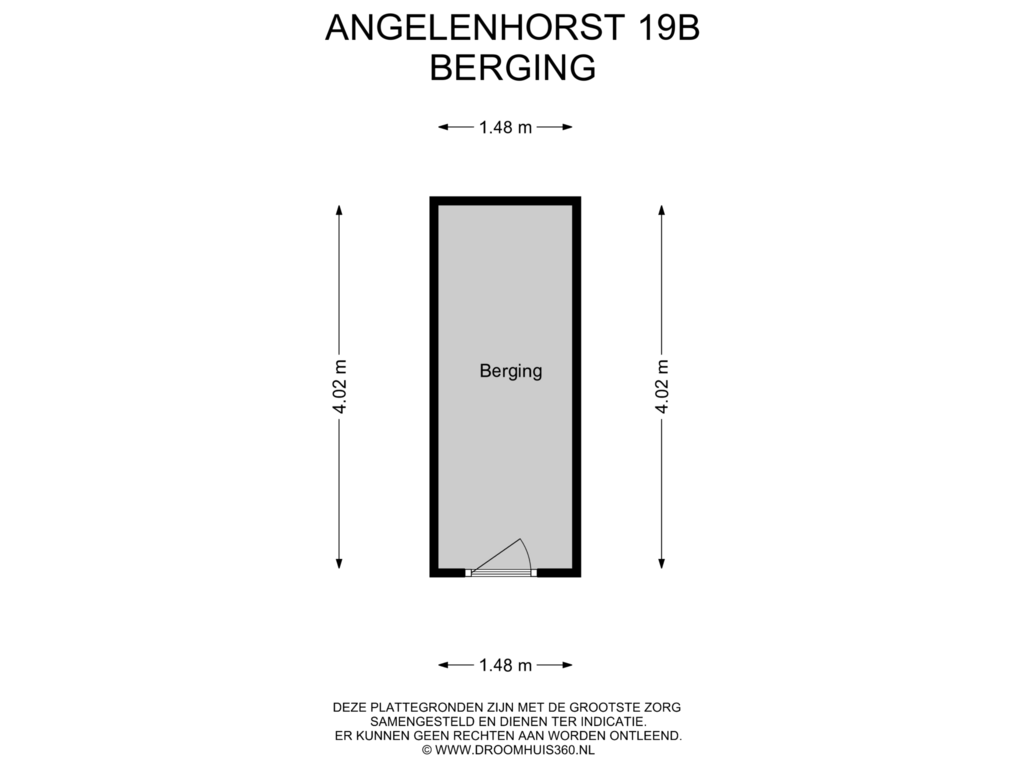 Bekijk plattegrond van Berging van Angelenhorst 19-B