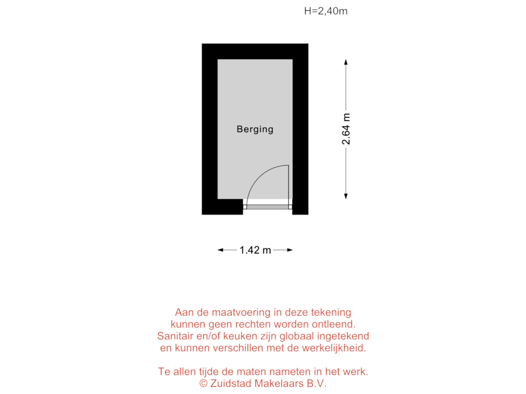 Bekijk plattegrond van Lorentzlaan 86 - Berging van Lorentzlaan 86