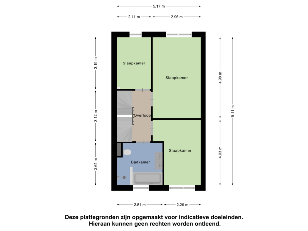 Bekijk plattegrond van Eerste Verdieping van Ariaweg 5-E