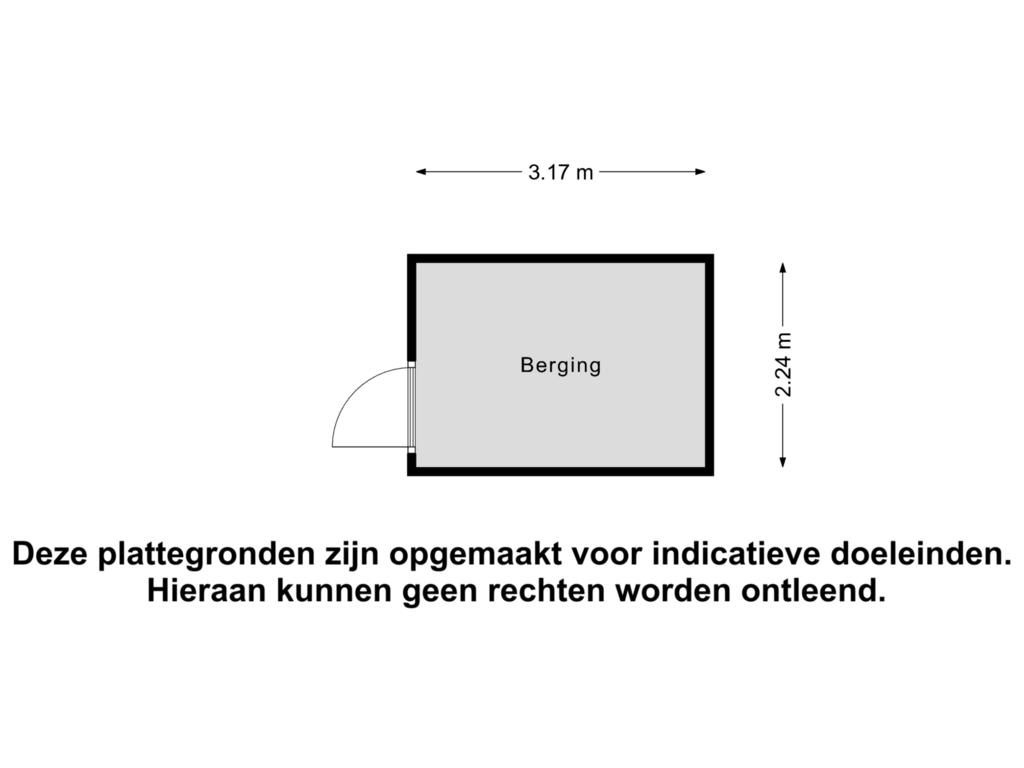 Bekijk plattegrond van Berging van Ariaweg 5-E