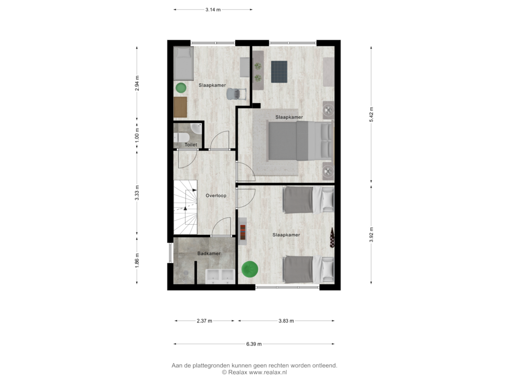 Bekijk plattegrond van Verdieping 1 van Wielewaalstraat 9