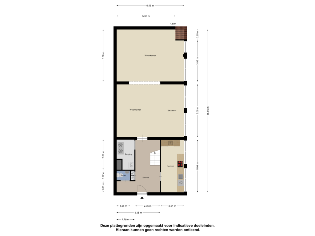 View floorplan of Derde Verdieping of Ernest Groosmanplein 32