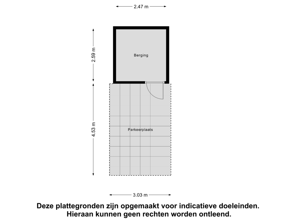 View floorplan of Berging of Ernest Groosmanplein 32