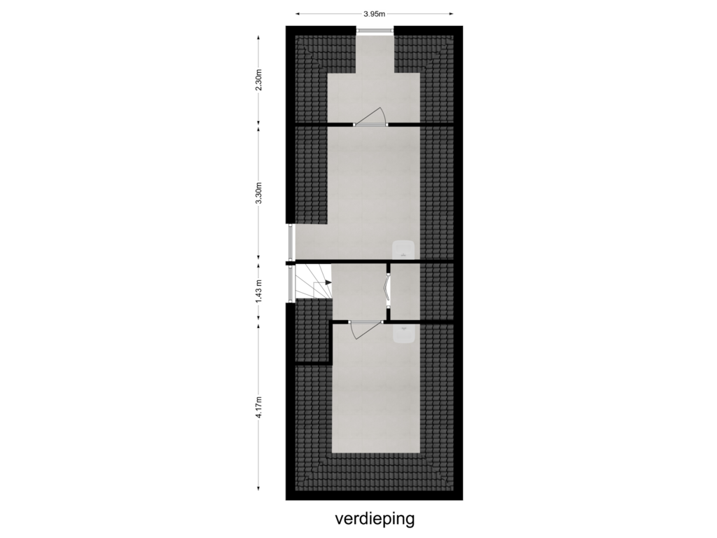 View floorplan of Verdieping 3 of Baanhoek 159