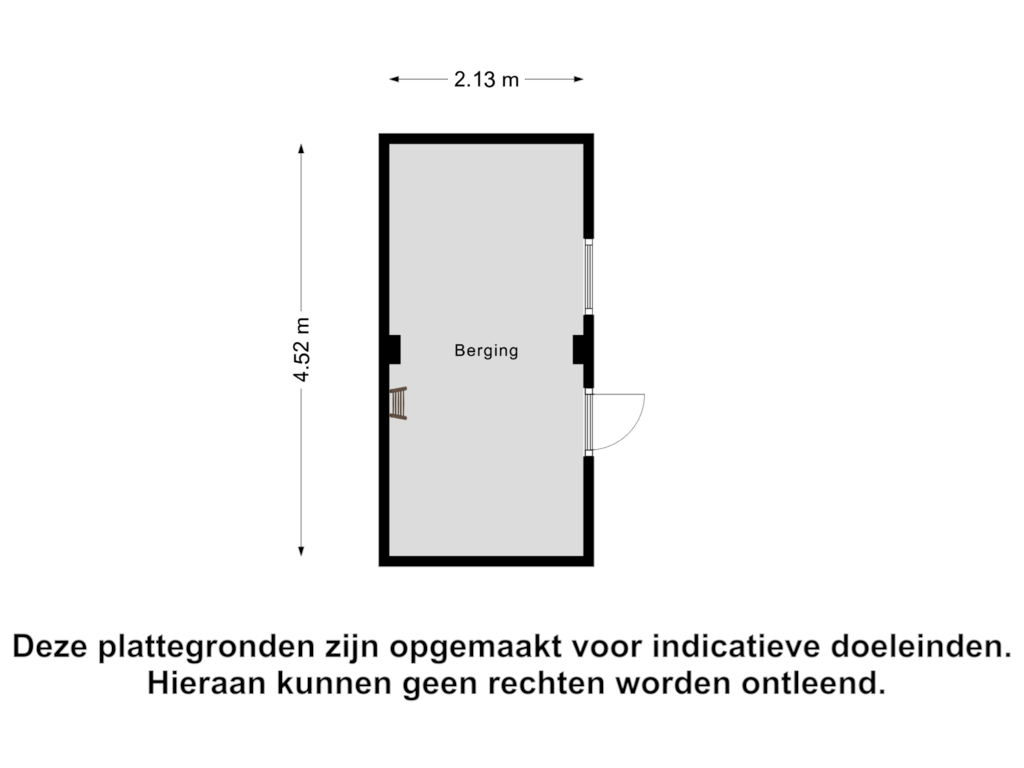 View floorplan of Berging of Veldekestraat 25