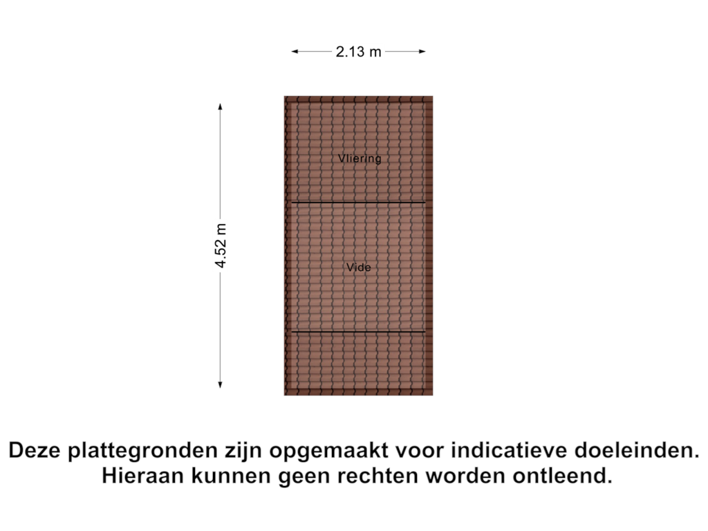 View floorplan of Berging Zolder of Veldekestraat 25