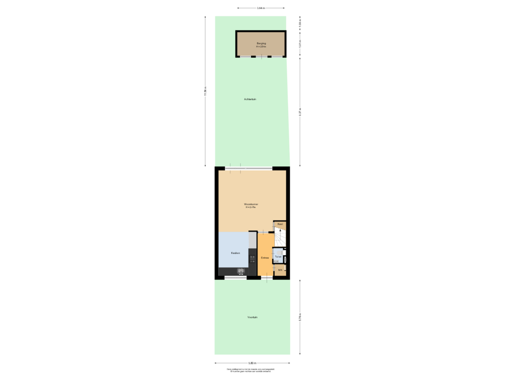 View floorplan of Situatie of Johanna Engwirda-Agricolastraat 85