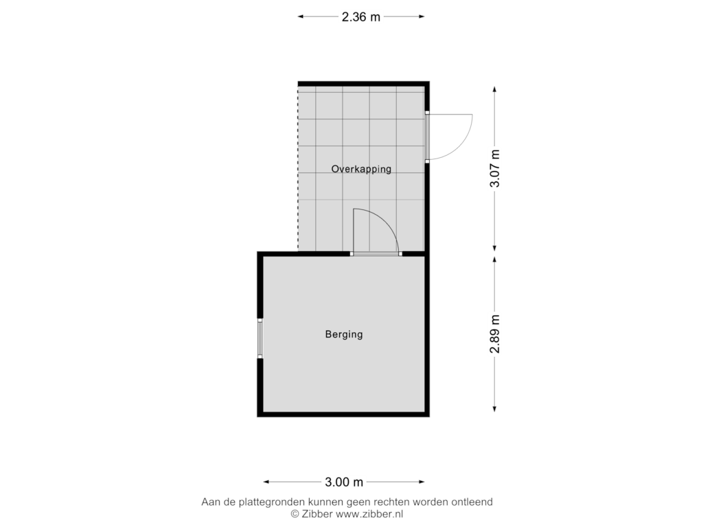 Bekijk plattegrond van Berging van Toscanestraat 33