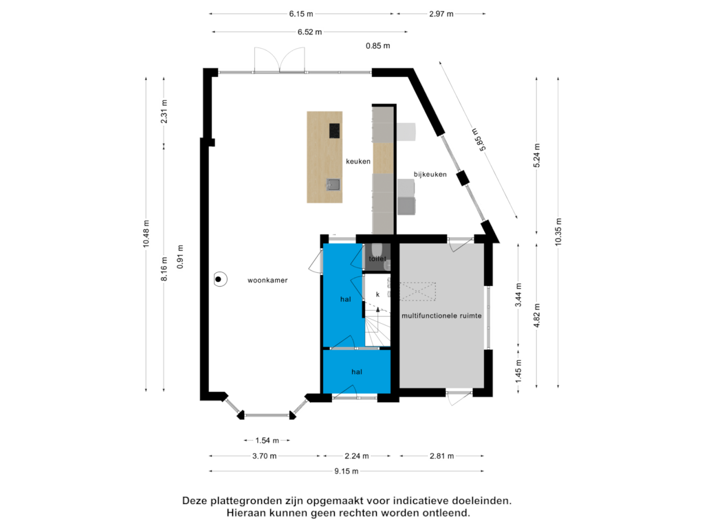 Bekijk plattegrond van Begane grond van Terheijdenseweg 23