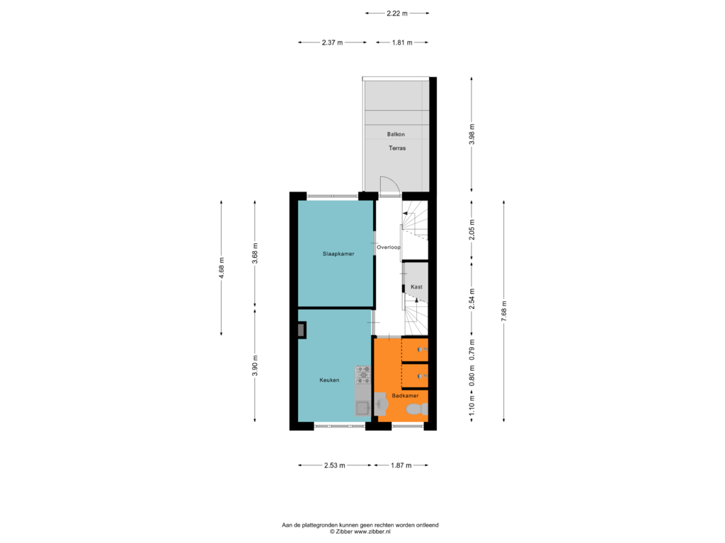 Bekijk plattegrond van Eerste Verdieping van Leostraat 110