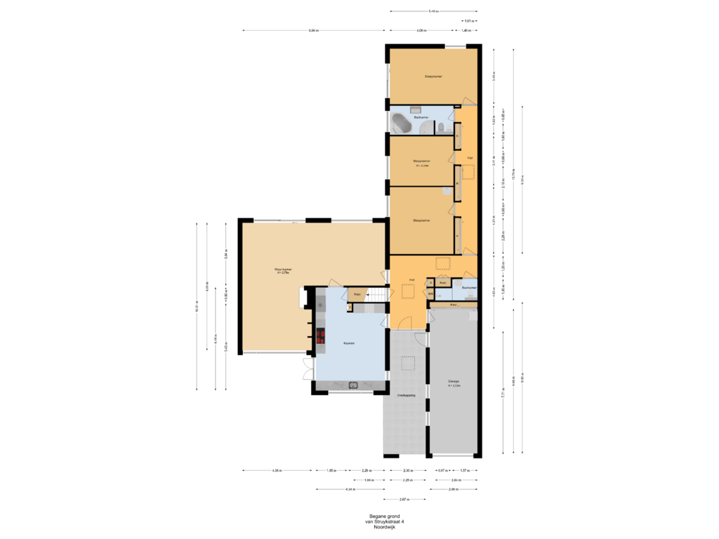 Bekijk plattegrond van Begane grond van van Struykstraat 4