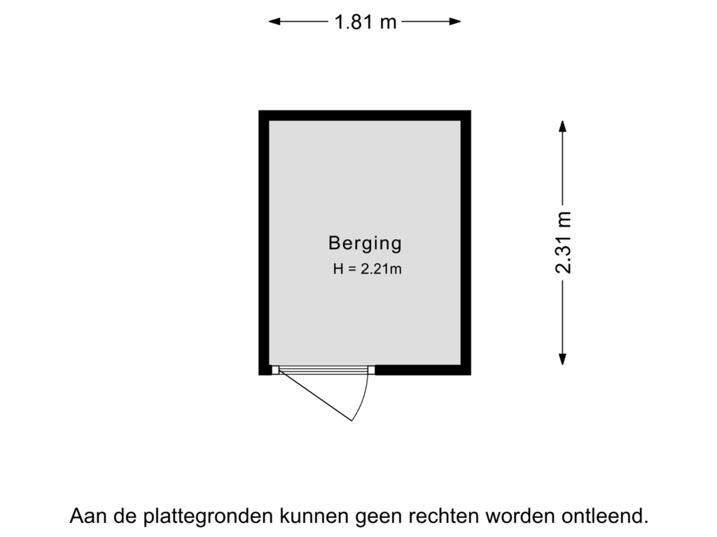 Bekijk plattegrond van Berging van Dorpsdijk 206-D