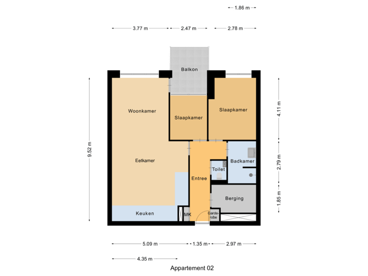 Appartement Zilverlinde type  B