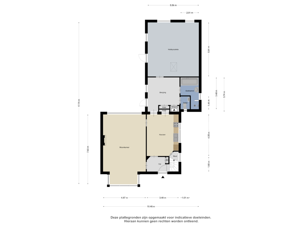 View floorplan of Begane Grond of Pastoor van Schijndelstraat 11