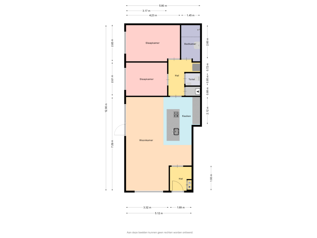 Bekijk plattegrond van Appartement van Commandeurslaan 41