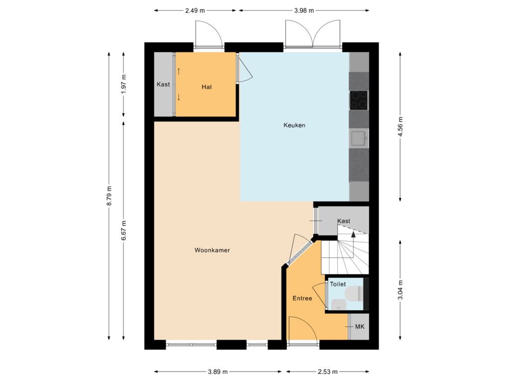 Bekijk plattegrond van Begane grond van Pimpernel 15