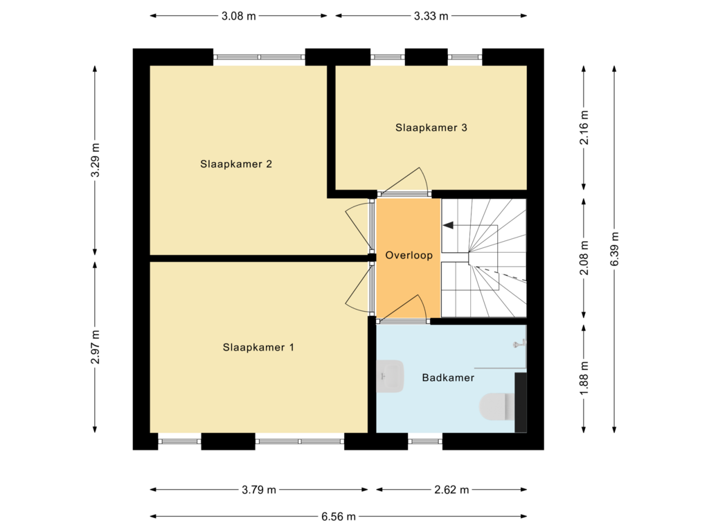 Bekijk plattegrond van Eerste verdieping van Pimpernel 15