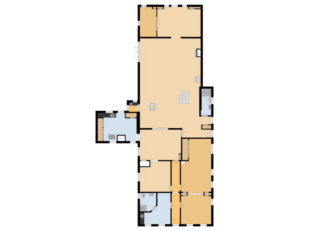 Bekijk plattegrond van Begane grond van Benedenberg 32