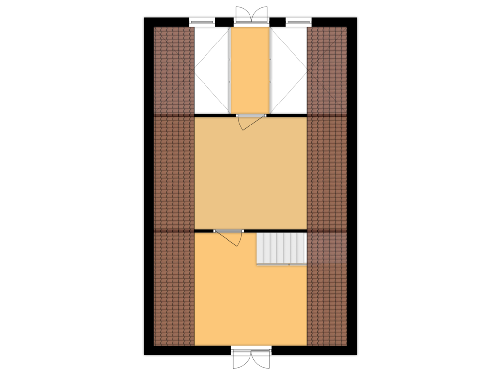 Bekijk plattegrond van Eerste verdieping bijgebouw van Benedenberg 32