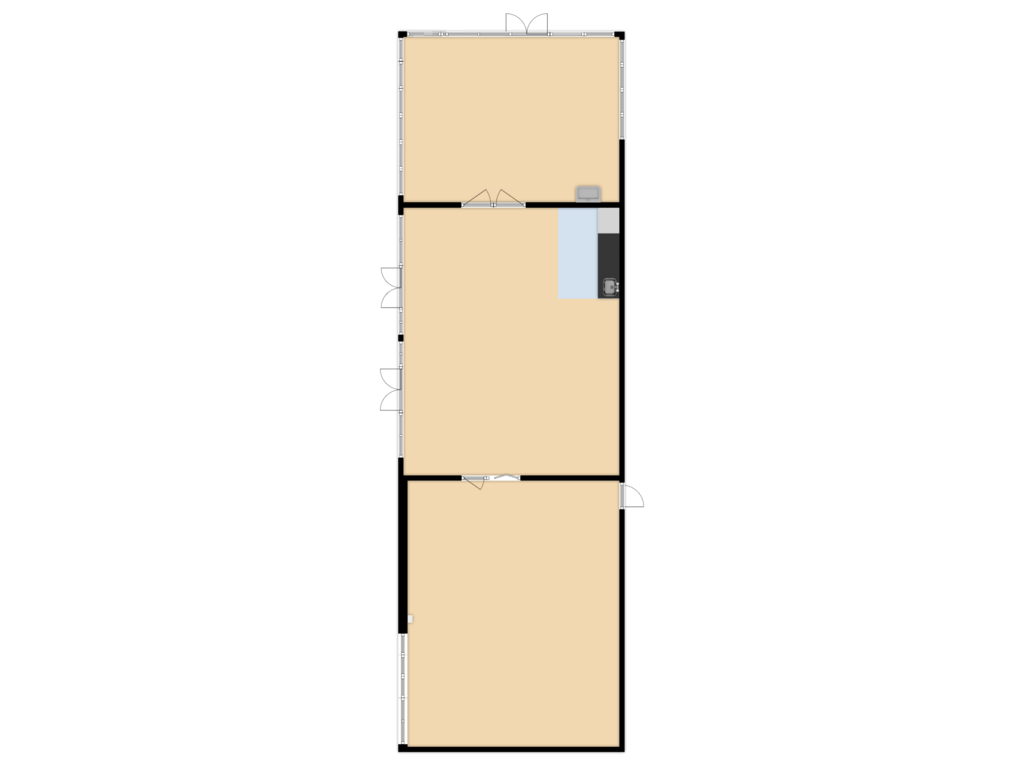 Bekijk plattegrond van Tuinhuis  van Benedenberg 32